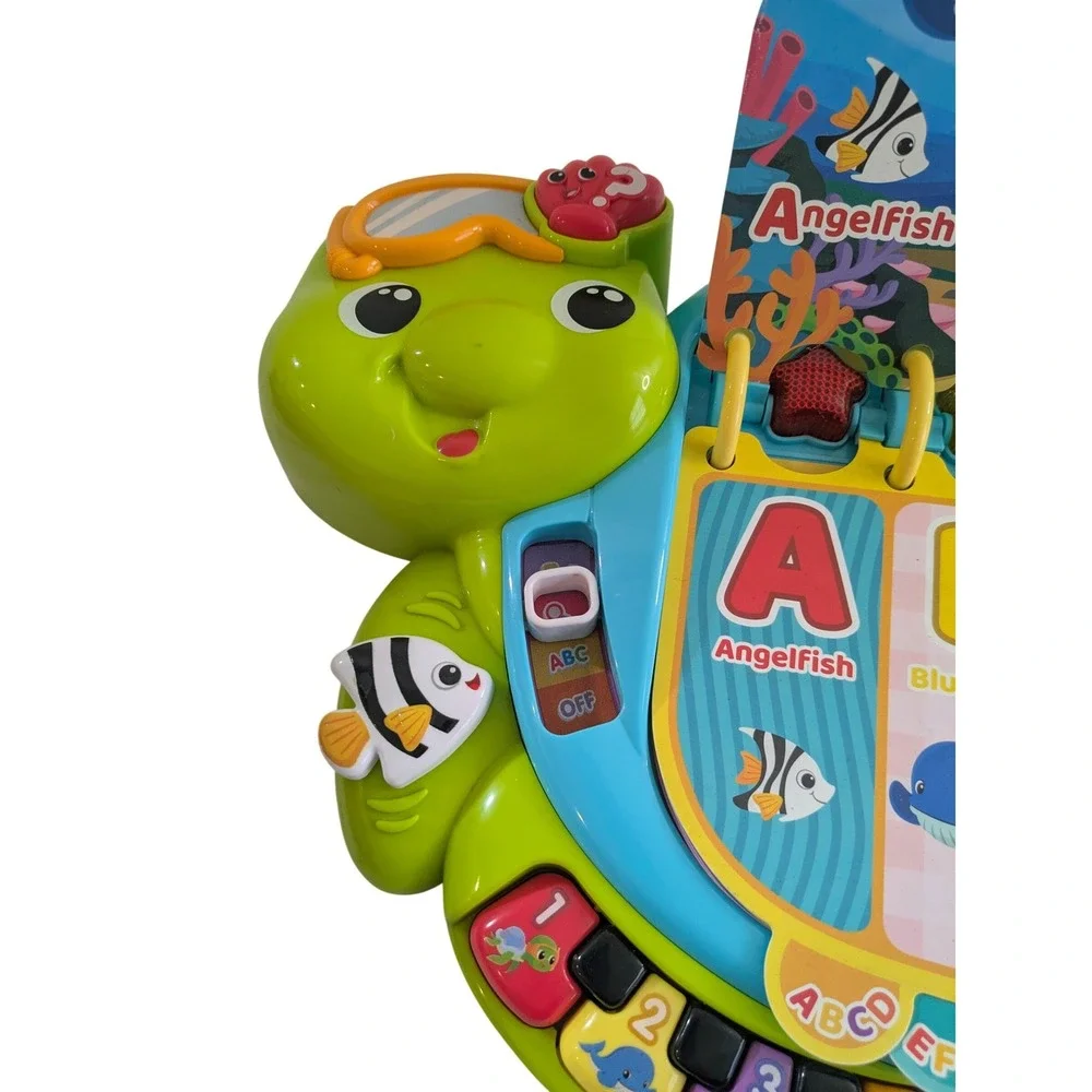 VTech Touch & Teach Sea Turtle Interactive Learning Toy ABCs Numbers Music Works